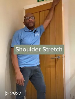 The shoulder stretch can be used effectively to treat shoulder pain and especially, poor range of motion. It's easy to do!