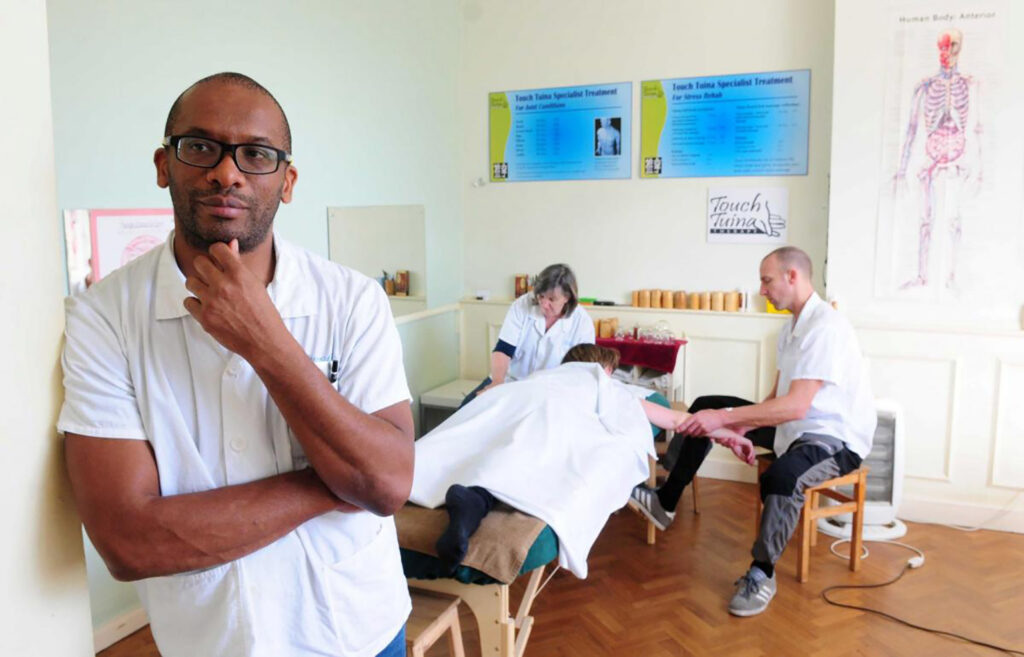 Errol Lynch of Touch Tuina photographed in York clinic 1