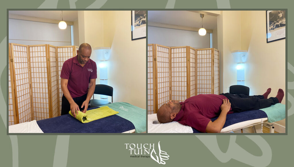 Stretch of the Month – The Lower Back Stretch is demonstrated by Touch Tuina founder Errol Lynch