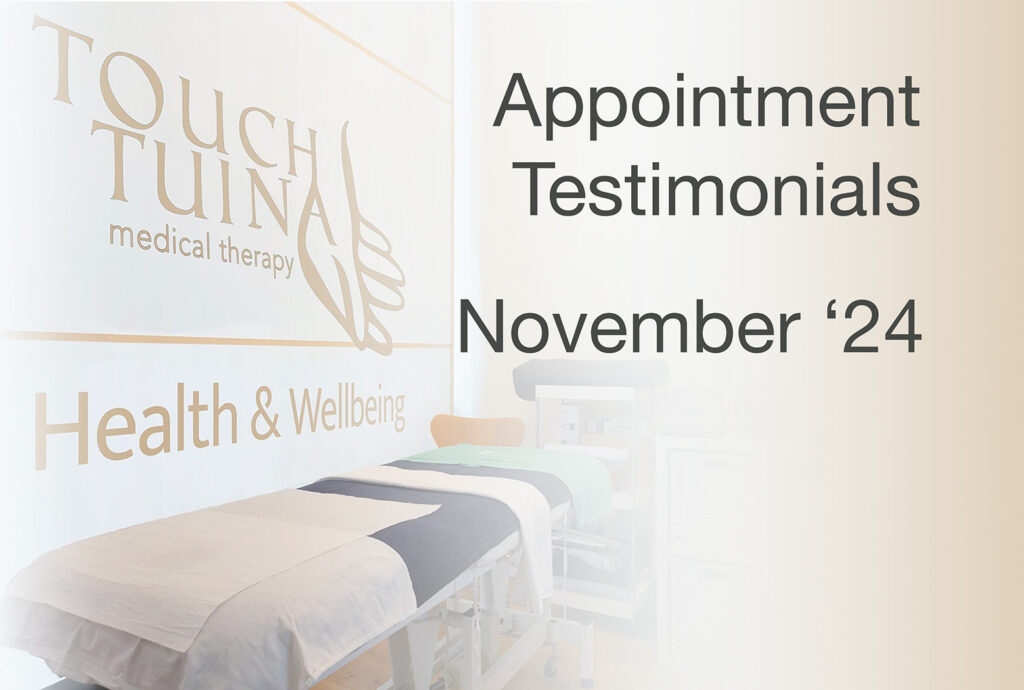 Appointment Testimonials for November