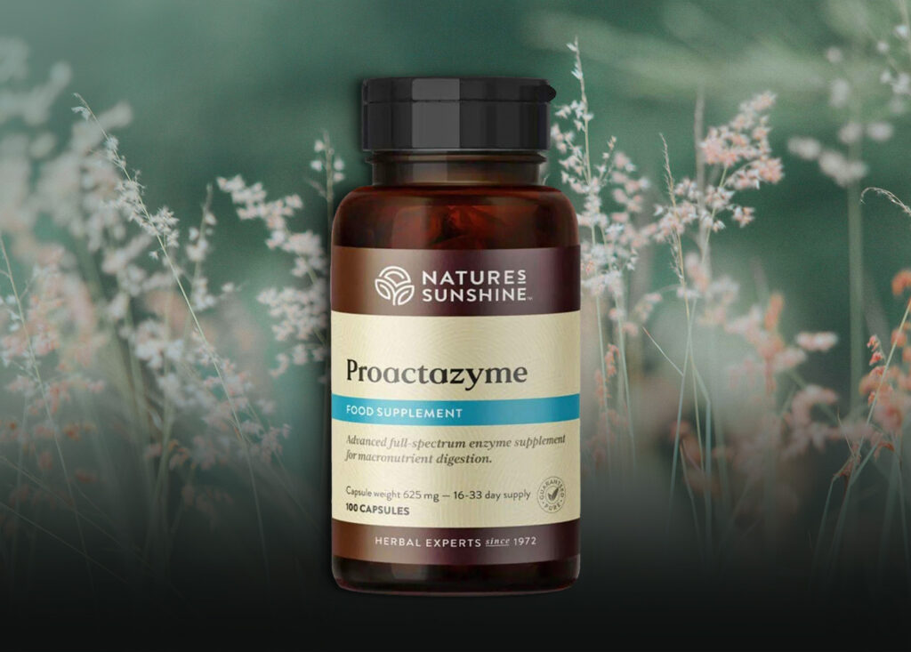 The Proactazyme digestive supplement is available at the Kentish Town Clinic